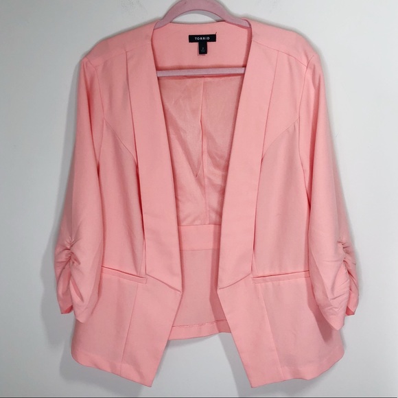 peach pink blazer